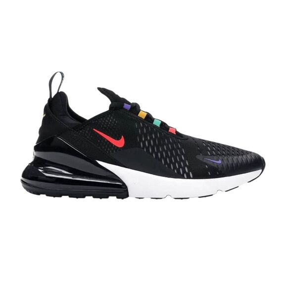 NIKE Air Max 270 'Black Multi-Color' Running Shoes Size 7Y/W8.5 - Picture 1 of 10